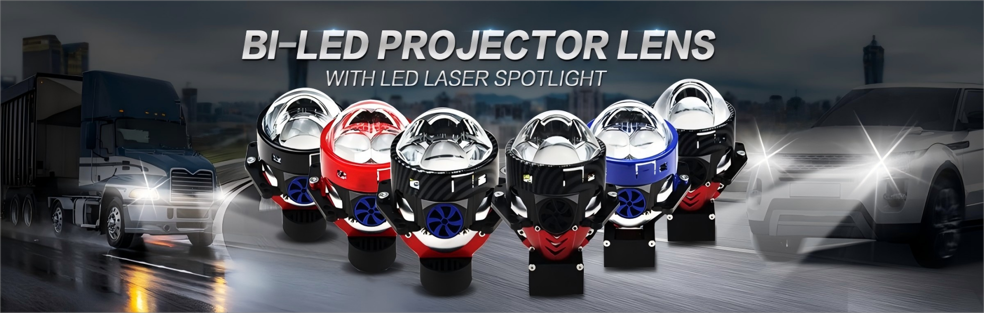 BI-LED projector lens