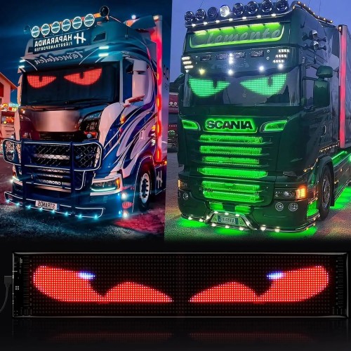 Scrolling Flexible USB LED Car Sign Bluetooth App Control DIY Text Animation Programmable LED Display for Store Car Truck Bar