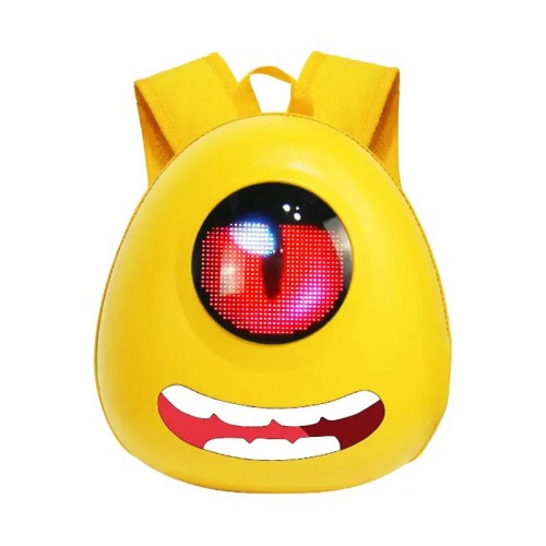 Blinking Eyes Supplier Hard Shell School Travel Women Men Smart Backpack New Kid Smart School Bag with Led Light