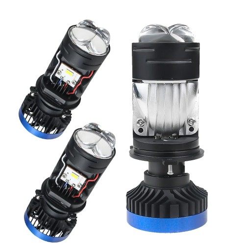 Hot Selling Dual Laser  H4 Bi-Led Projector Lens for Auto Headlights 