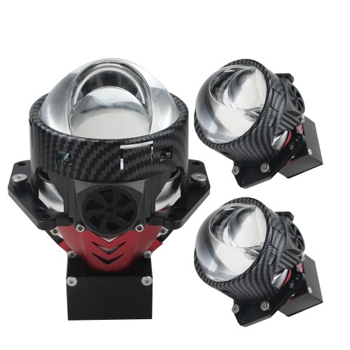 6000K High Beam 160W 3.0 Inch Ht91 Bi Led Laser Projector Lens 